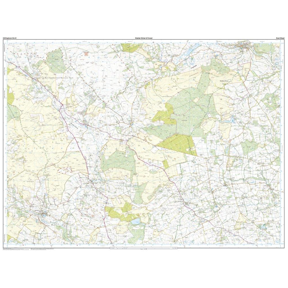 Explorer OL42 Kielder Water & Forest Map With Digital Version