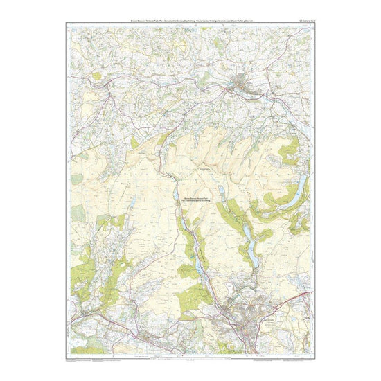 Explorer Active OL12 Brecon Beacons National Park - Western & Central Areas Map With Digital Version