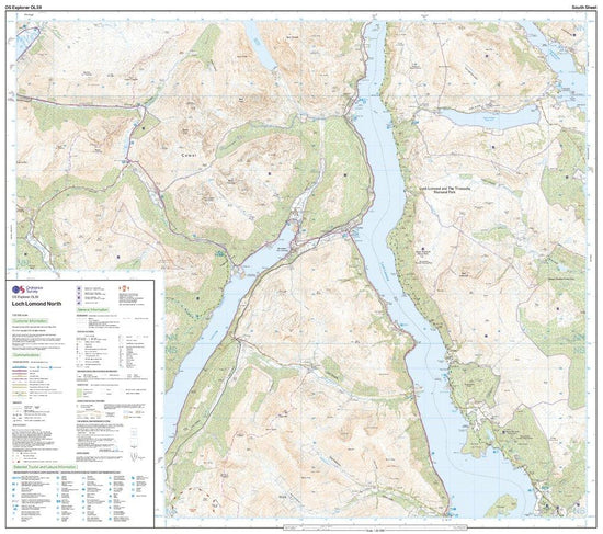 Explorer OL39 Loch Lomond North Map With Digital Version