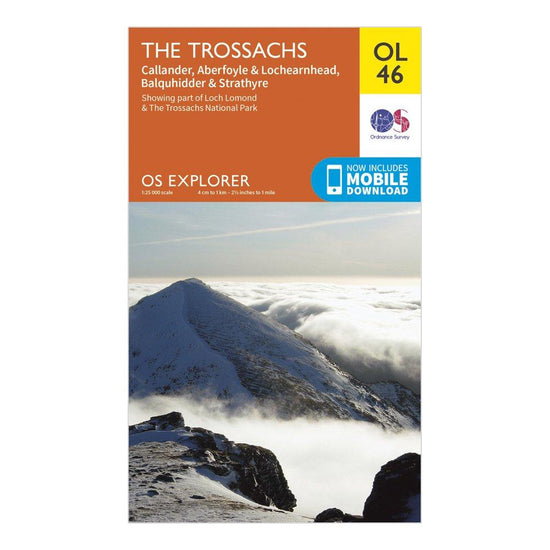 Explorer OL46 The Trossachs Map With Digital Version