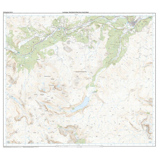 Explorer OL53 Lochnagar, Glen Muick & Glen Clova Map With Digital Version