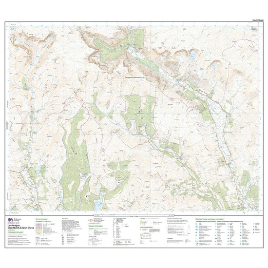 Explorer OL53 Lochnagar, Glen Muick & Glen Clova Map With Digital Version