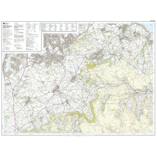 Explorer Active OL26 North York Moors - Western Area Map With Digital Version