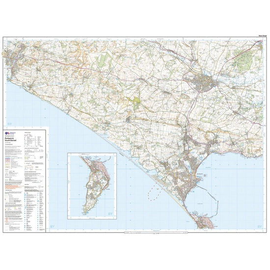 Explorer Active OL15 Purbeck & South Dorset Map With Digital Version