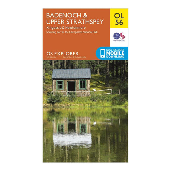 Explorer OL56 Badenoch & Strathspey Map With Digital Version