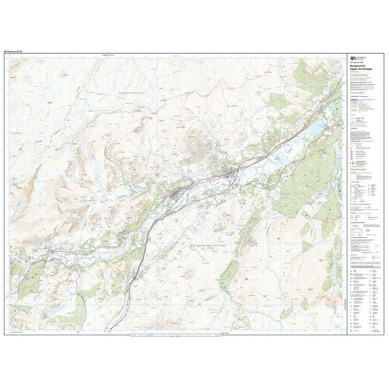 Explorer OL56 Badenoch & Strathspey Map With Digital Version
