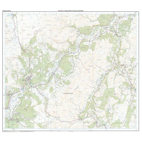 Explorer OL61 Grantown-on-Spey & Hills of Cromdale Map With Digital Version
