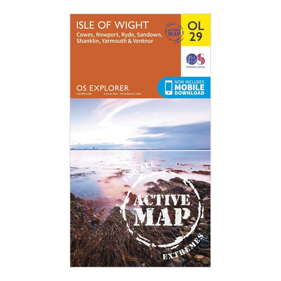 Explorer Active OL29 Isle of Wight Map With Digital Version