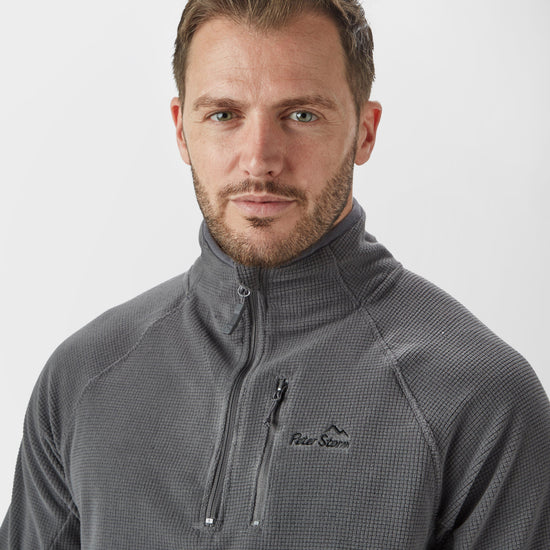 Men's Grid Half Zip Fleece