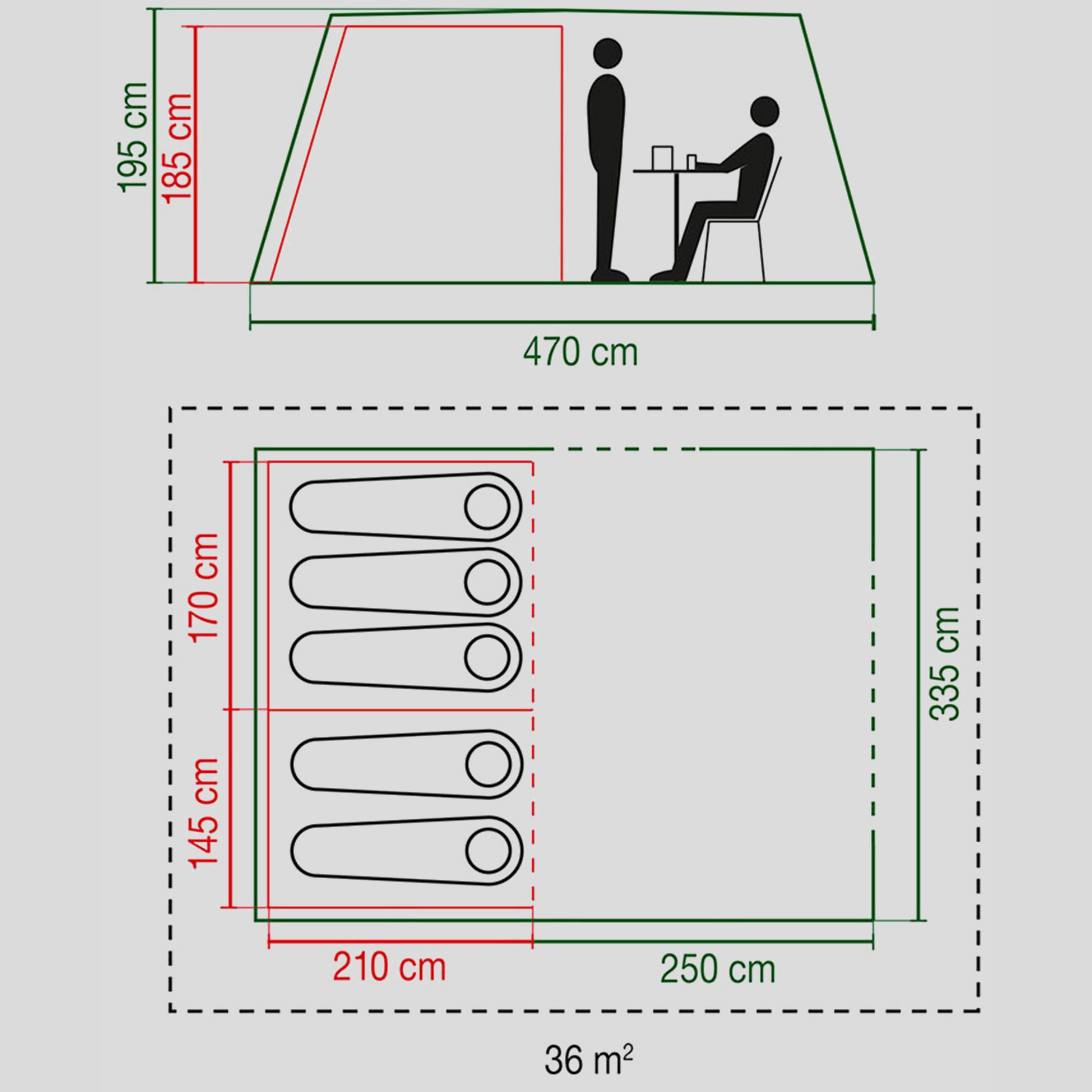 Mosedale 5 Family 5 Person Tent