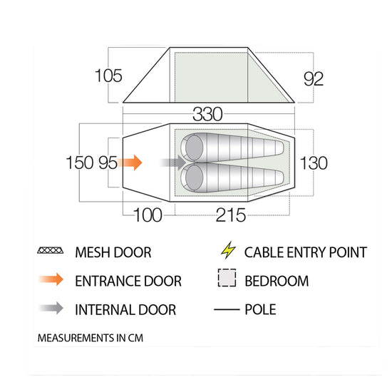 Nova 200 Backpacking Tent (green)