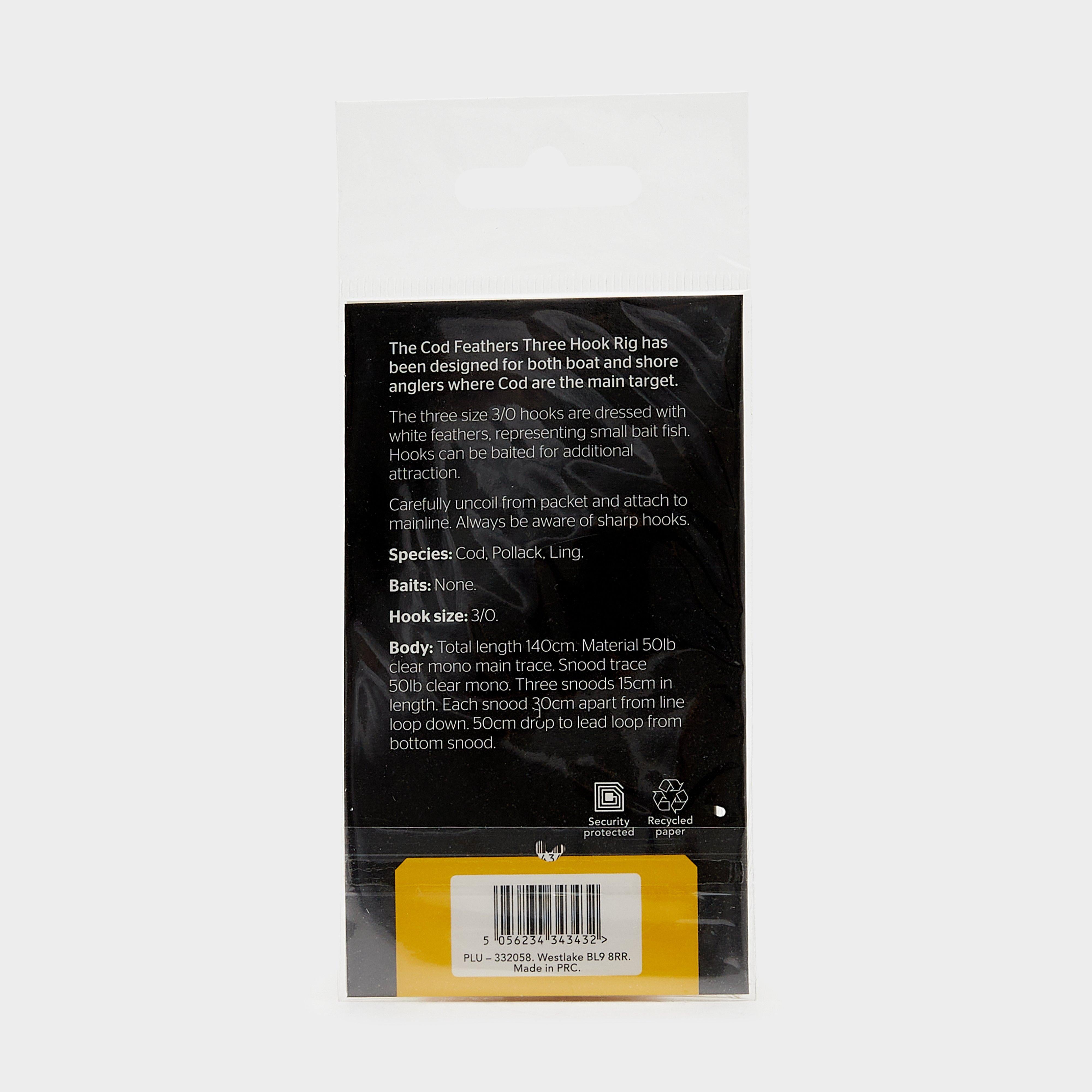 3 Hook Cod Feather 3/0