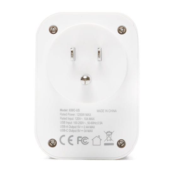 World to USA Adapter and USB