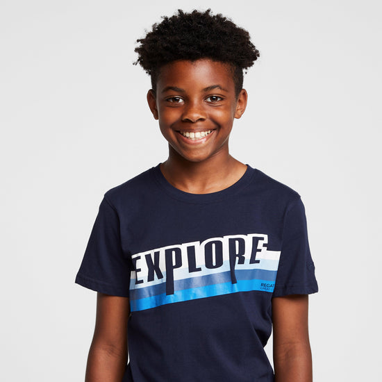 Kids' Bosley V T-Shirt Navy Explore