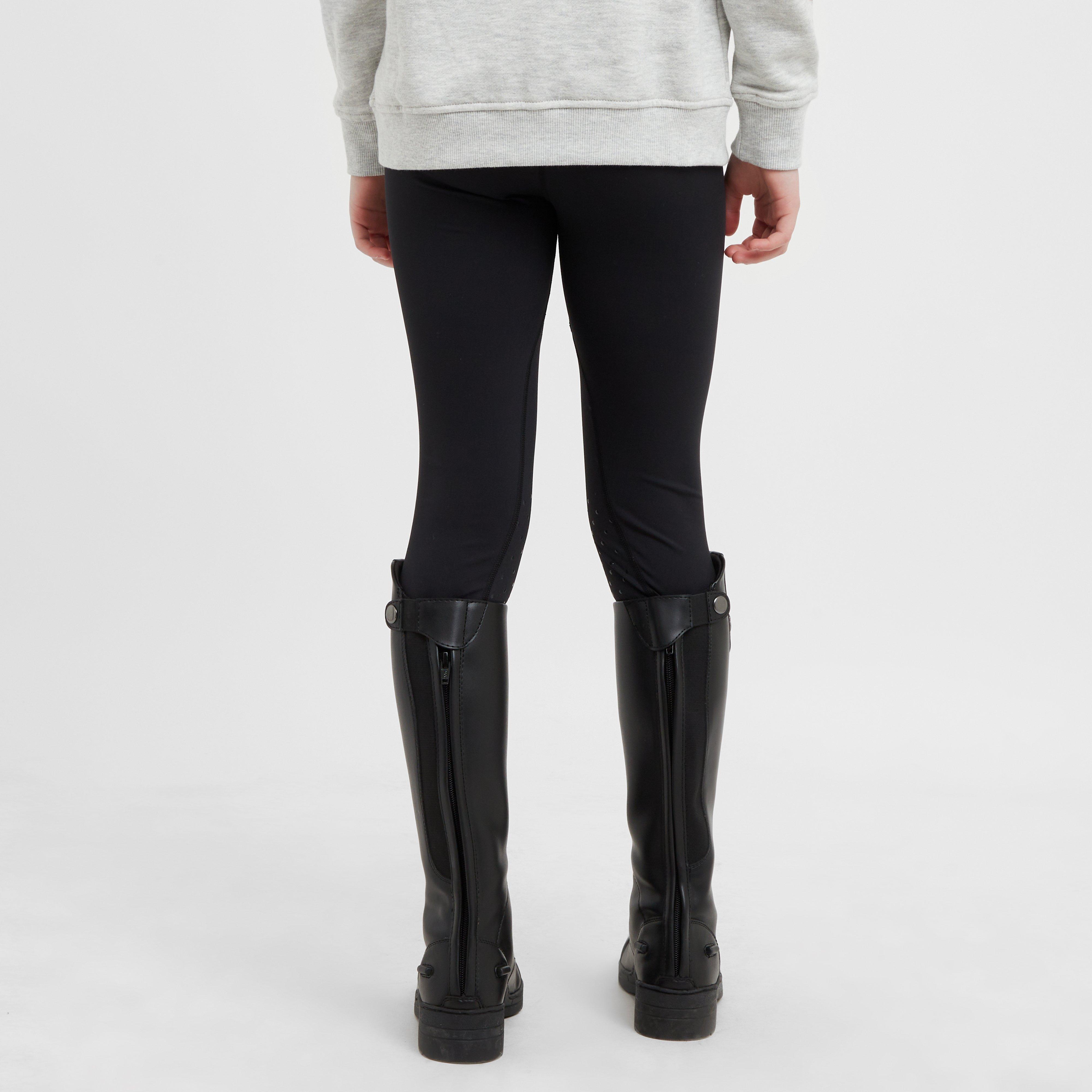 Kids’ Ivy Knee Patch Tights Black