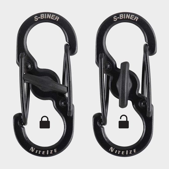 Mini S-lock Carabiner 2 pack