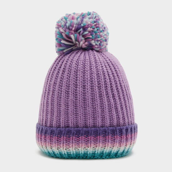 Kids’ Striped Bobble Beanie Hat