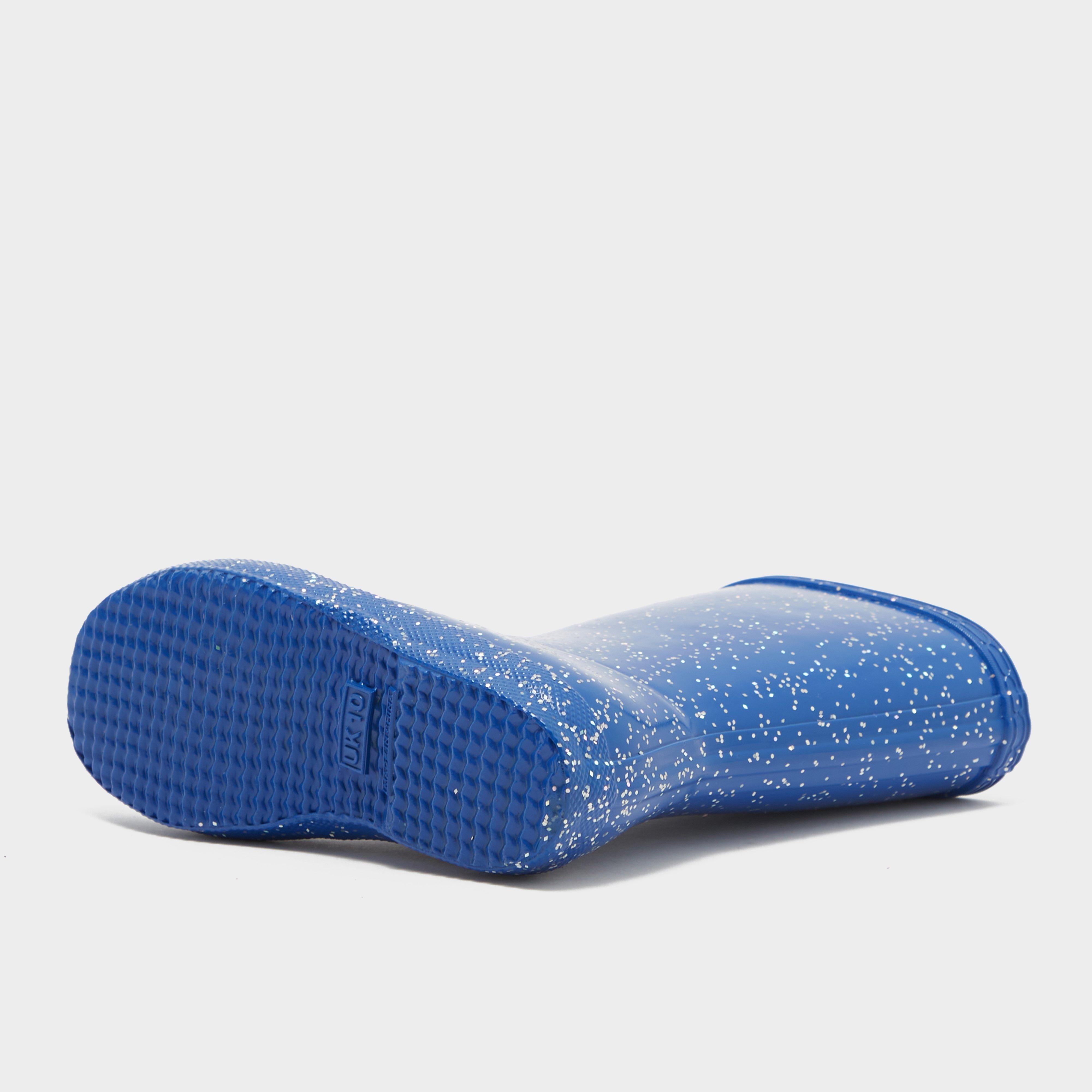 Kids Original First Giant Glitter Wellington Boots Blue