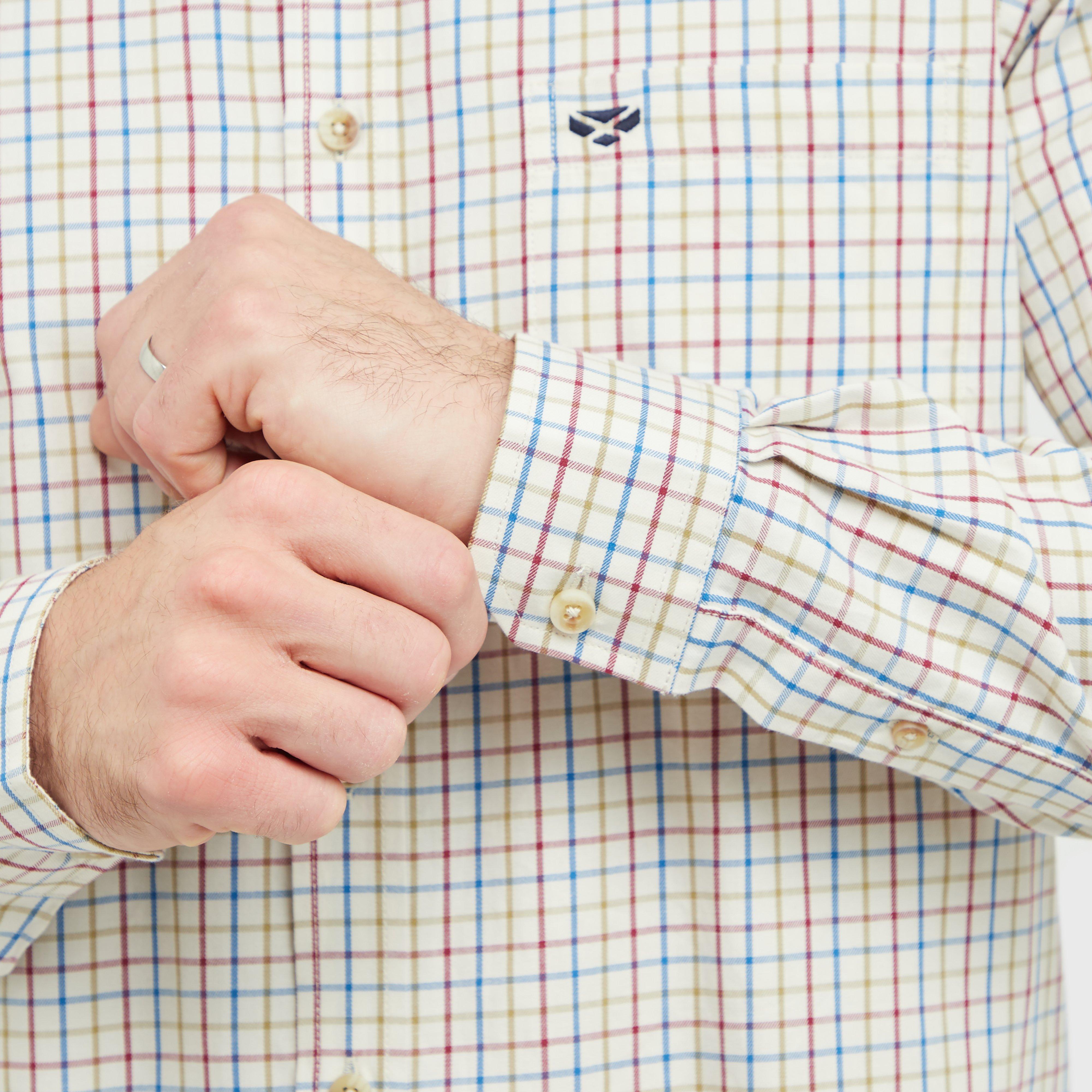 Mens Inverness Cotton Tattersall Shirt