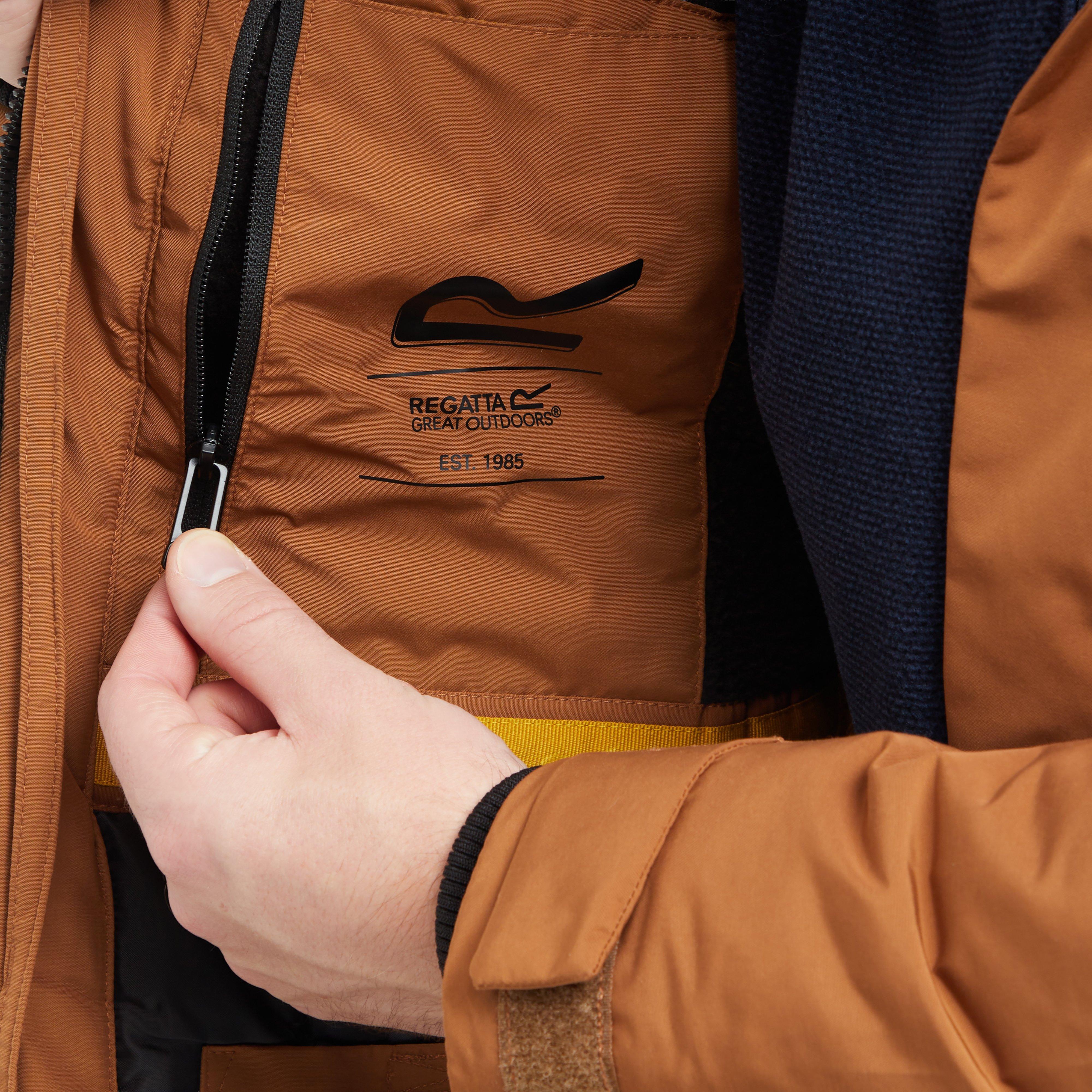 Men's Marron Waterproof Insulated Parka