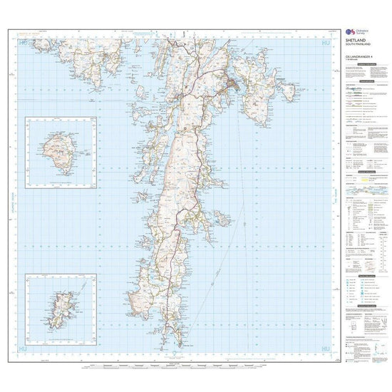 Landranger 4 Shetland South Mainland Map With Digital Version
