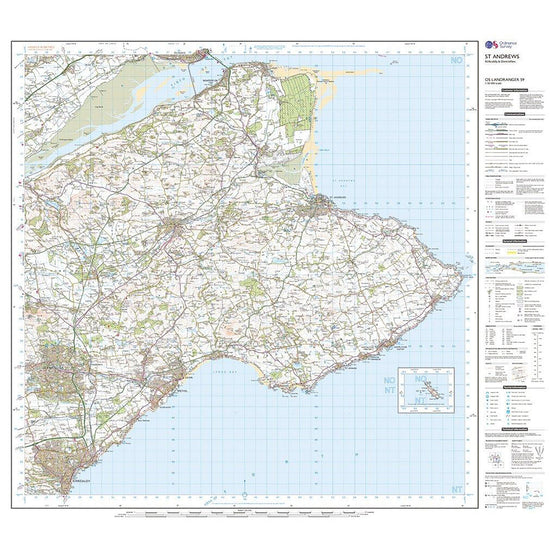 Landranger Active 59 St Andrews, Kirkcaldy & Glenrothes Map With Digital Version