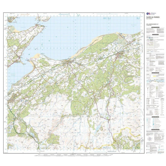 Landranger 27 Nairn & Forres, River Findhorn Map With Digital Version