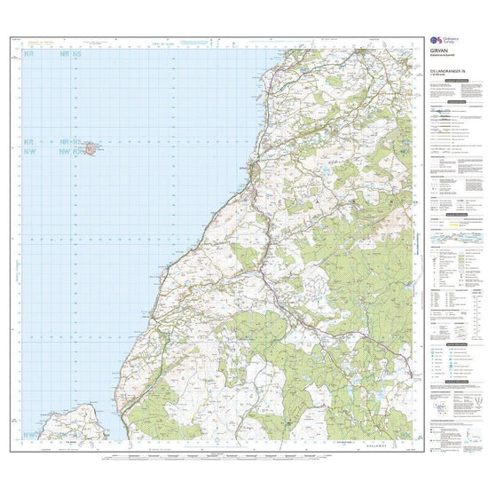 Landranger Active 76 Girvan, Ballantrae & Barrhill Map With Digital Version