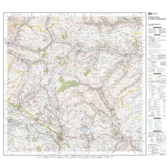 Landranger 98 Wensleydale & Upper Wharfedale Map With Digital Version