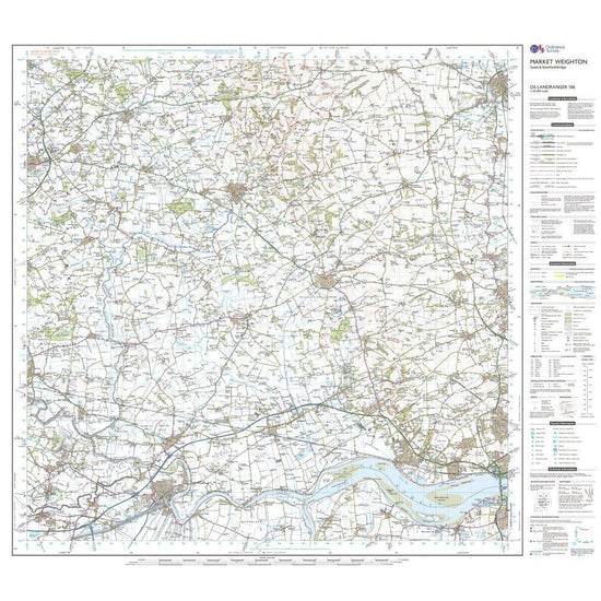 Landranger 106 Market Weighton, Goole & Stamford Bridge Map With Digital Version