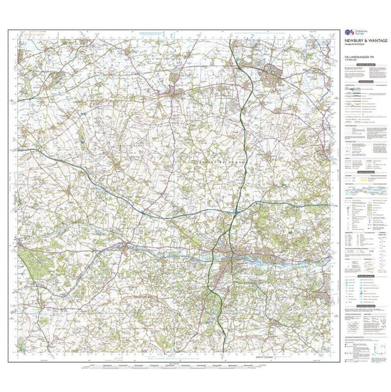 Landranger 174 Newbury & Wantage, Hungerford & Didcot Map With Digital Version