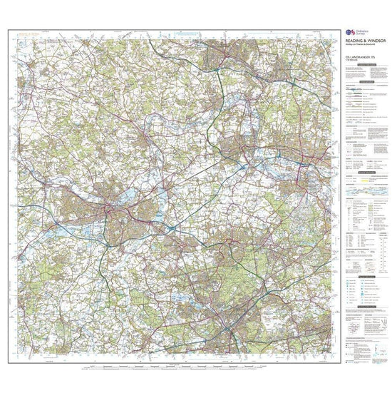 Landranger 175 Reading, Windsor, Henley-on-Thames & Bracknell Map With Digital Version