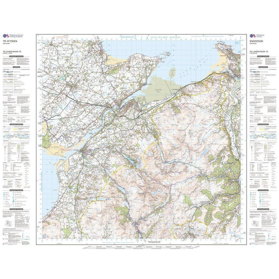 Landranger 115 Snowdon & Caernarfon Map With Digital Version