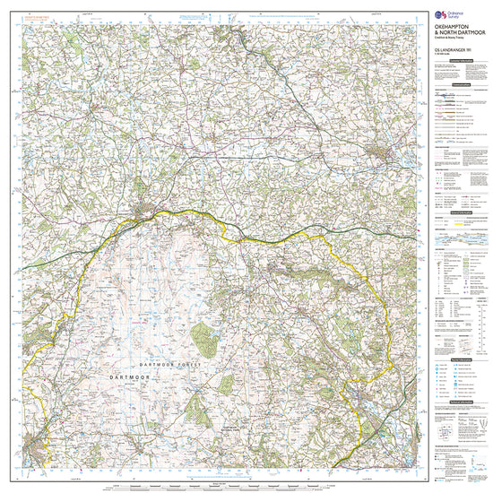 Landranger Active 191 Okehampton & North Dartmoor Map With Digital Version