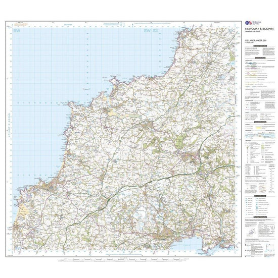 Landranger Active 200 Newquay, Bodmin, Camelford & St Austell Map With Digital Version