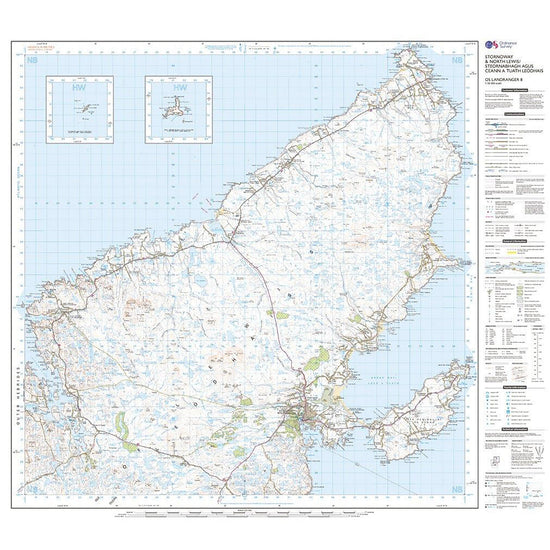 Landranger Active 8 Stornoway & North Lewis Map With Digital Version