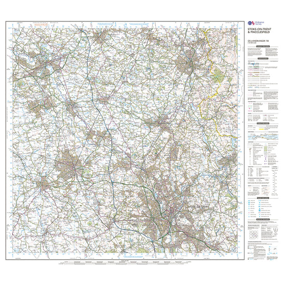 Landranger Active 118 Stoke-on-Trent & Macclesfield Map With Digital Version
