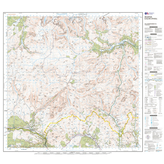 Landranger Active 43 Braemar & Blair Atholl Map With Digital Version