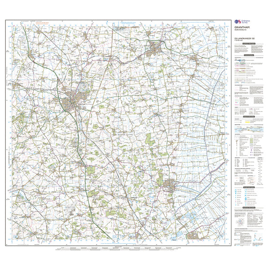 Landranger Active 130 Grantham, Sleaford & Bourne Map With Digital Version