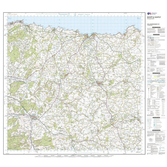 Landranger Active 29 Banff & Huntly, Portsoy & Turriff Map With Digital Version