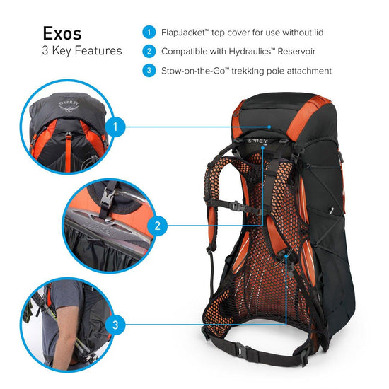 Men's Exos 48 Litre Rucksack (Large)