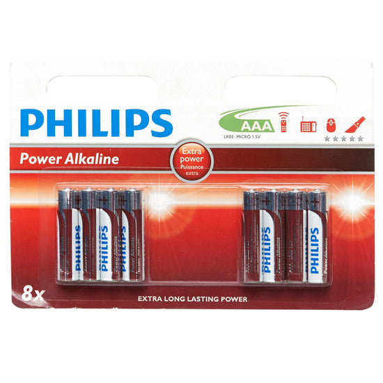 Ultra Alkaline AAA LR03 Batteries 8 Pack