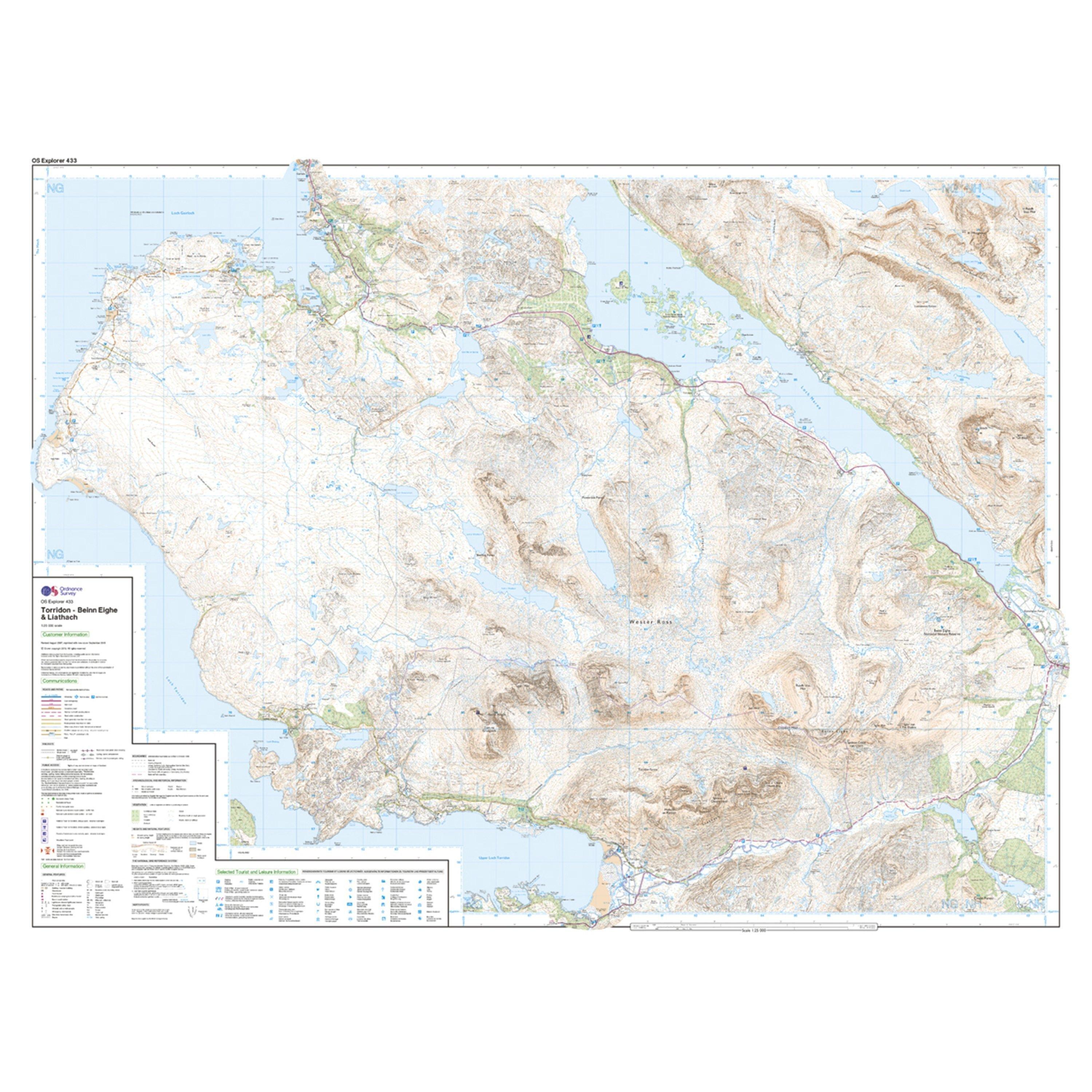 Explorer 433 Torridon – Beinn Eighe & Liatach Map With Digital Version
