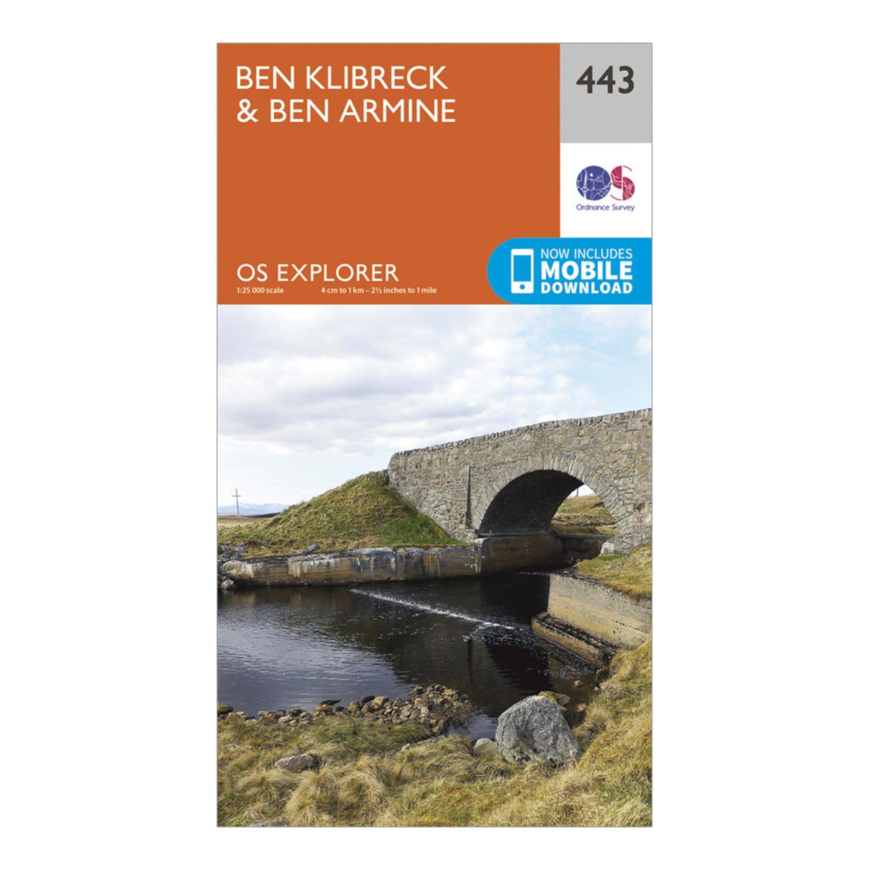 Explorer 443 Ben Klibreck & Ben Armine Map With Digital Version