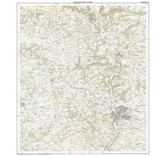 Explorer 114 Exeter & The Exe Valley Map With Digital Version