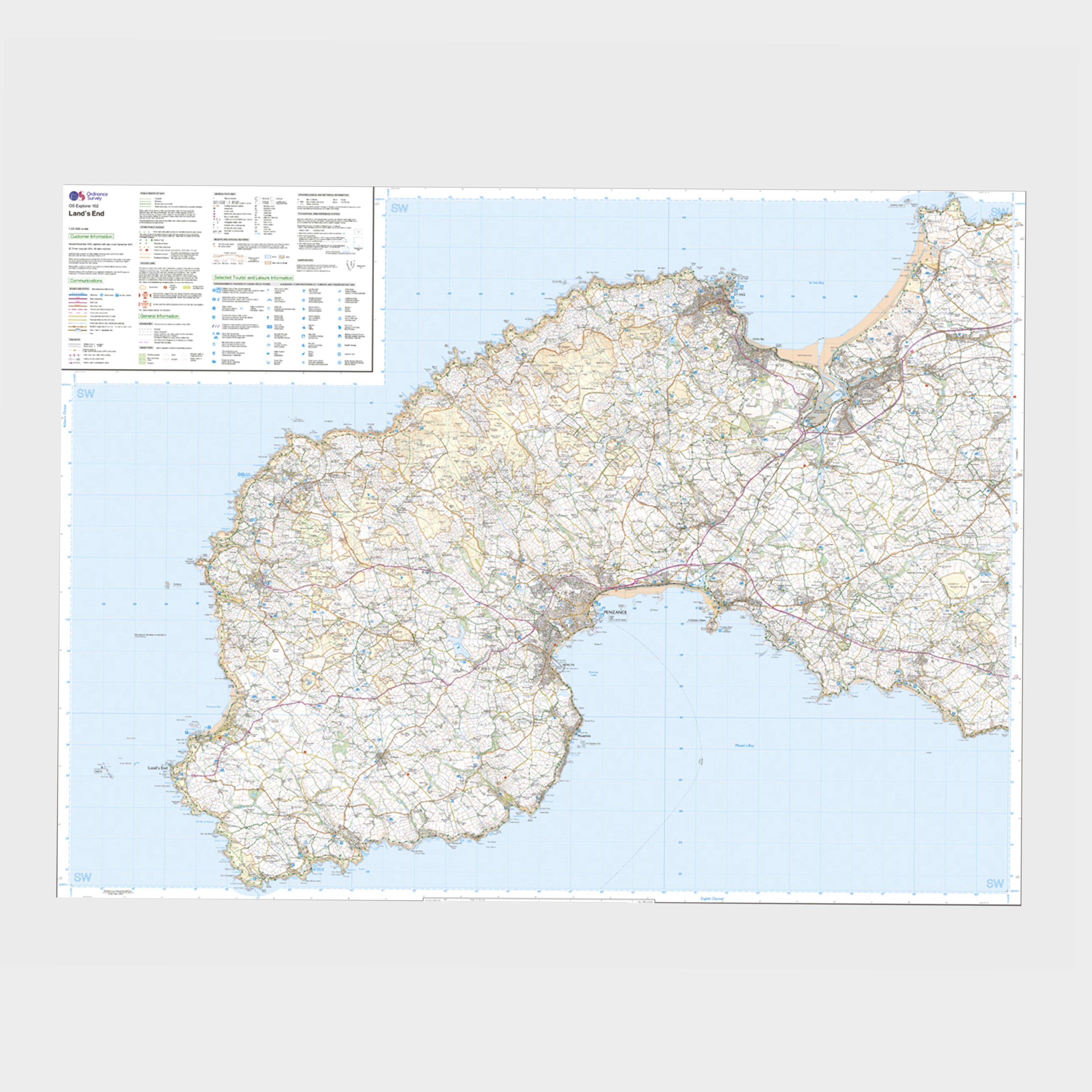 Explorer Active 102 Land’s End Map With Digital Version