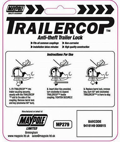 Trailer Cop Hitch Lock