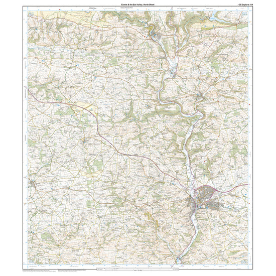 Explorer Active 114 Exeter & The Exe Valley Map With Digital Version