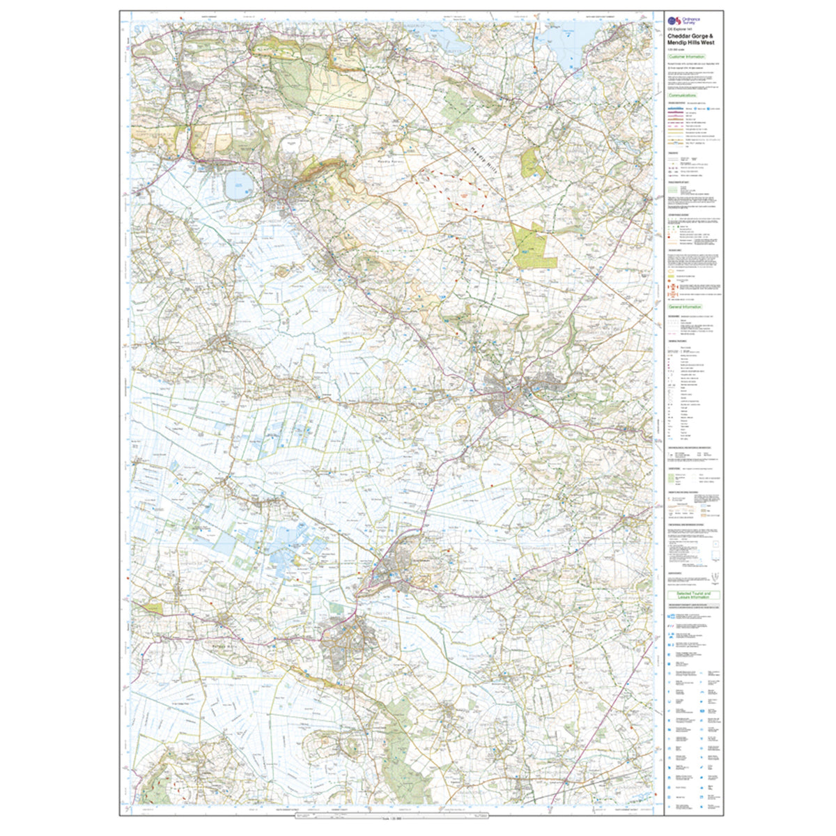 Explorer Active 141 Cheddar Gorge & Mendip Hills West Map With Digital Version