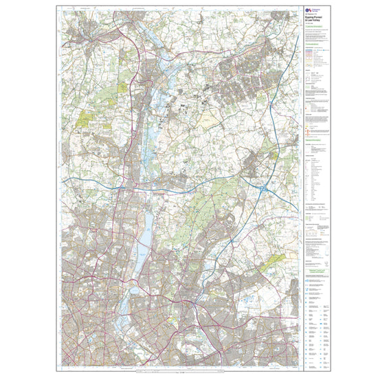 Explorer 174 Epping Forest & Lee Valley Map With Digital Version